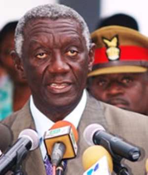 Mills not fit for president - Kufuor